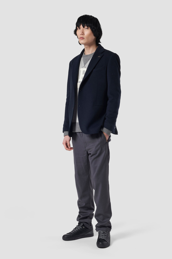 Veste blazer homme Blue Ribbon laine et cachemire coupe classique | La Martina - Official Online Shop