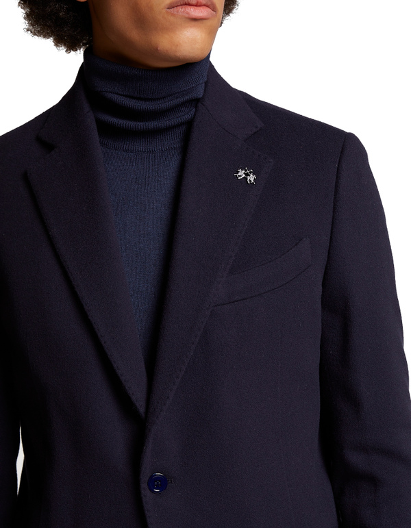 Men’s blazer jacket Blue Ribbon wool and cashmere regular fit | La Martina - Official Online Shop