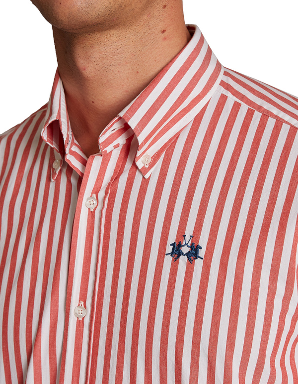 Men's long-sleeved regular-fit shirt | La Martina - Official Online Shop