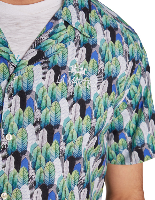 Herrenhemd aus Baumwolle mit kurzen Ärmeln im Regular Fit | La Martina - Official Online Shop