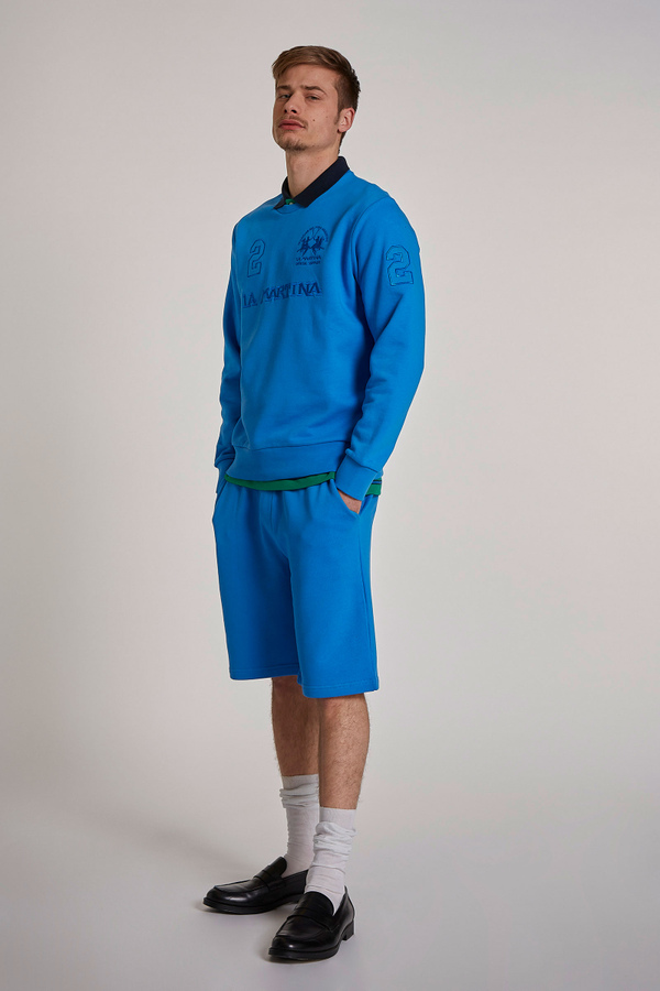 Herren-Poloshirt mit kurzen Ärmeln aus 100 % Baumwolle im Regular Fit | La Martina - Official Online Shop