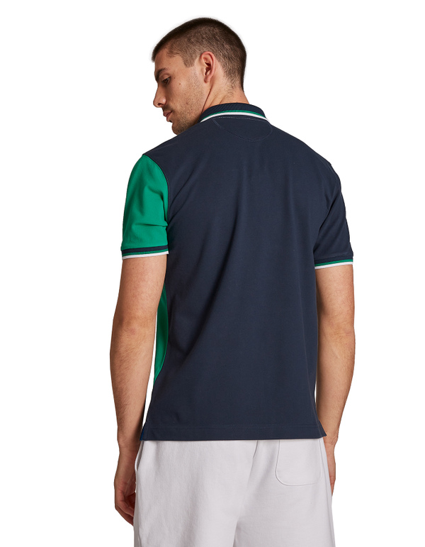 Herren-Poloshirt aus Stretch-Baumwolle mit kurzen Ärmeln im Regular Fit | La Martina - Official Online Shop