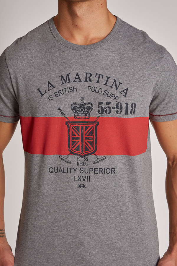 Herren-T-Shirt mit kurzem Arm aus Baumwolle im Regular Fit | La Martina - Official Online Shop