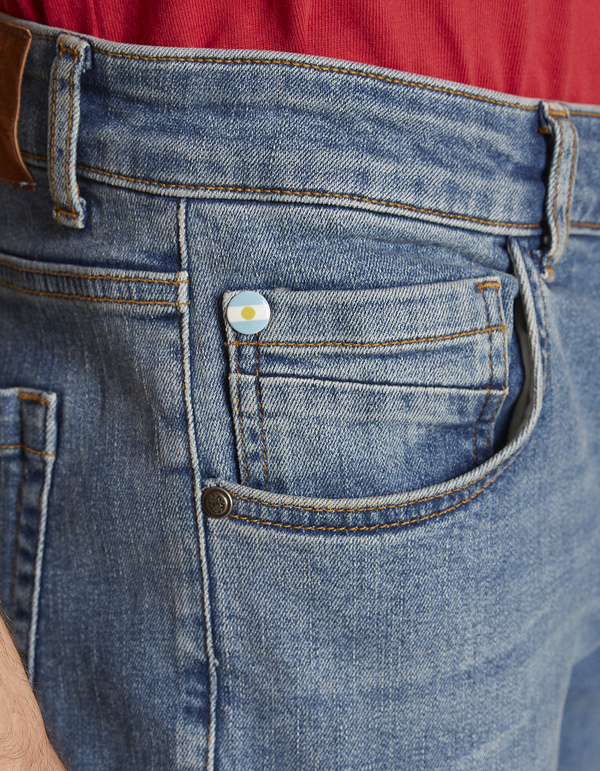 Men's regular-fit stretch cotton jeans | La Martina - Official Online Shop