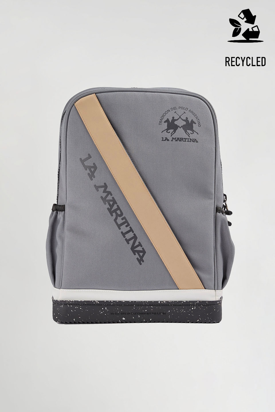 Vegan Nubuck leather and Cordura backpack - Backpacks | La Martina - Official Online Shop