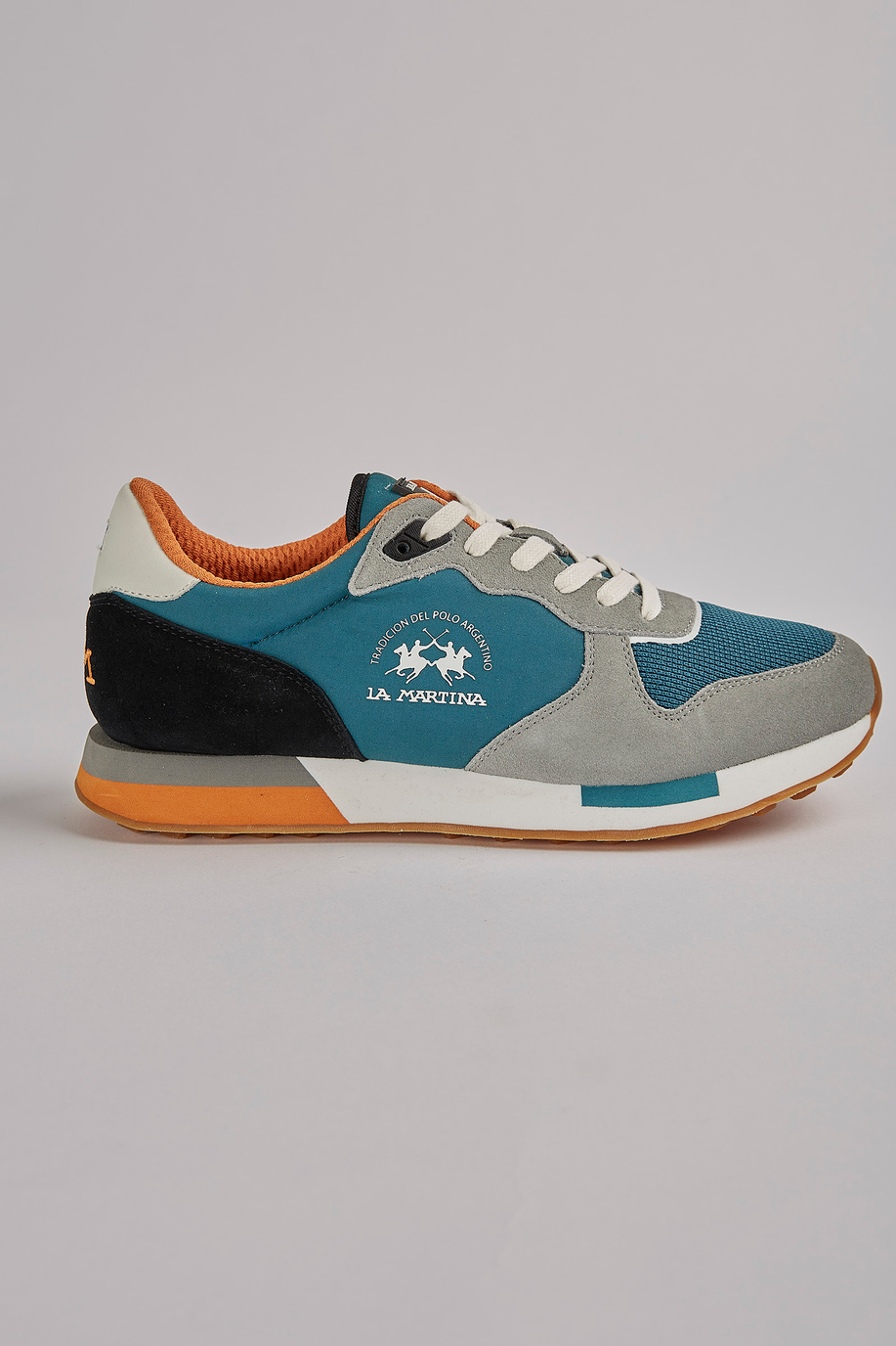 Mixed material sneaker - Man shoes | La Martina - Official Online Shop
