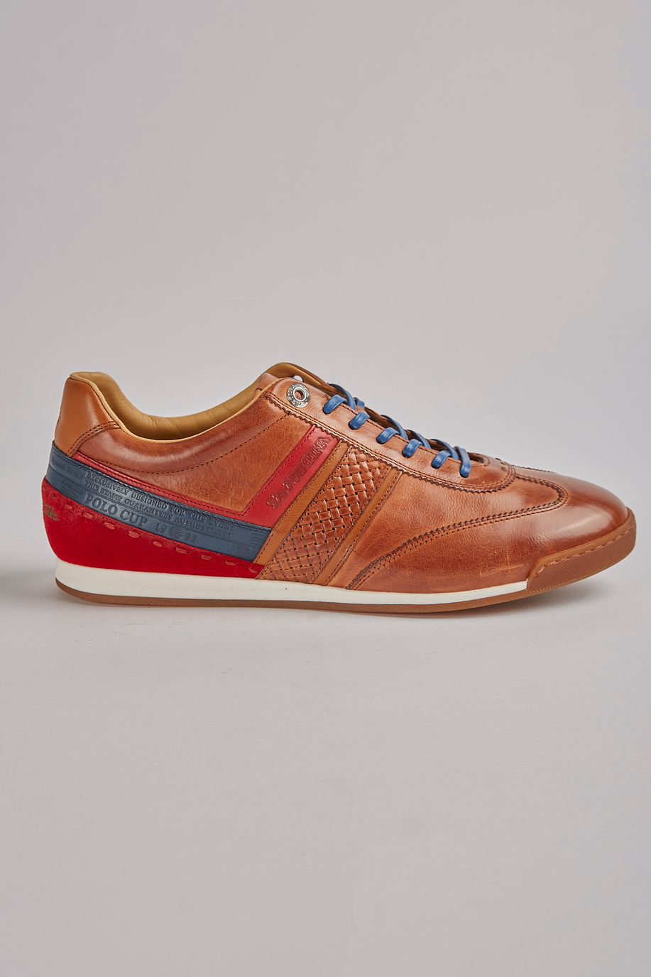 Mixed leather sneaker - Man shoes | La Martina - Official Online Shop