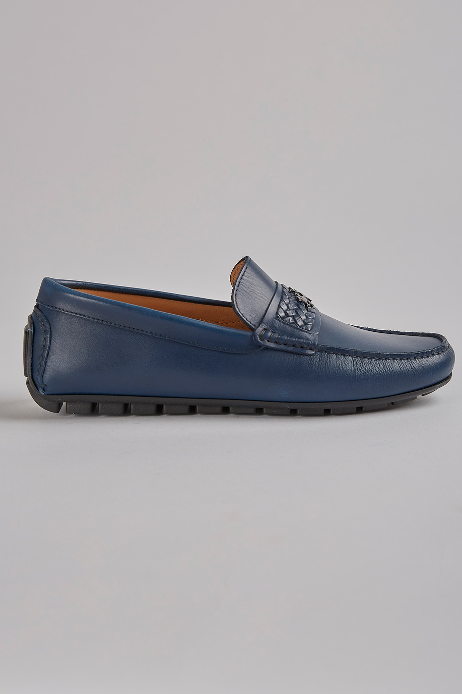 Hand-stitched leather loafer - Man shoes | La Martina - Official Online Shop
