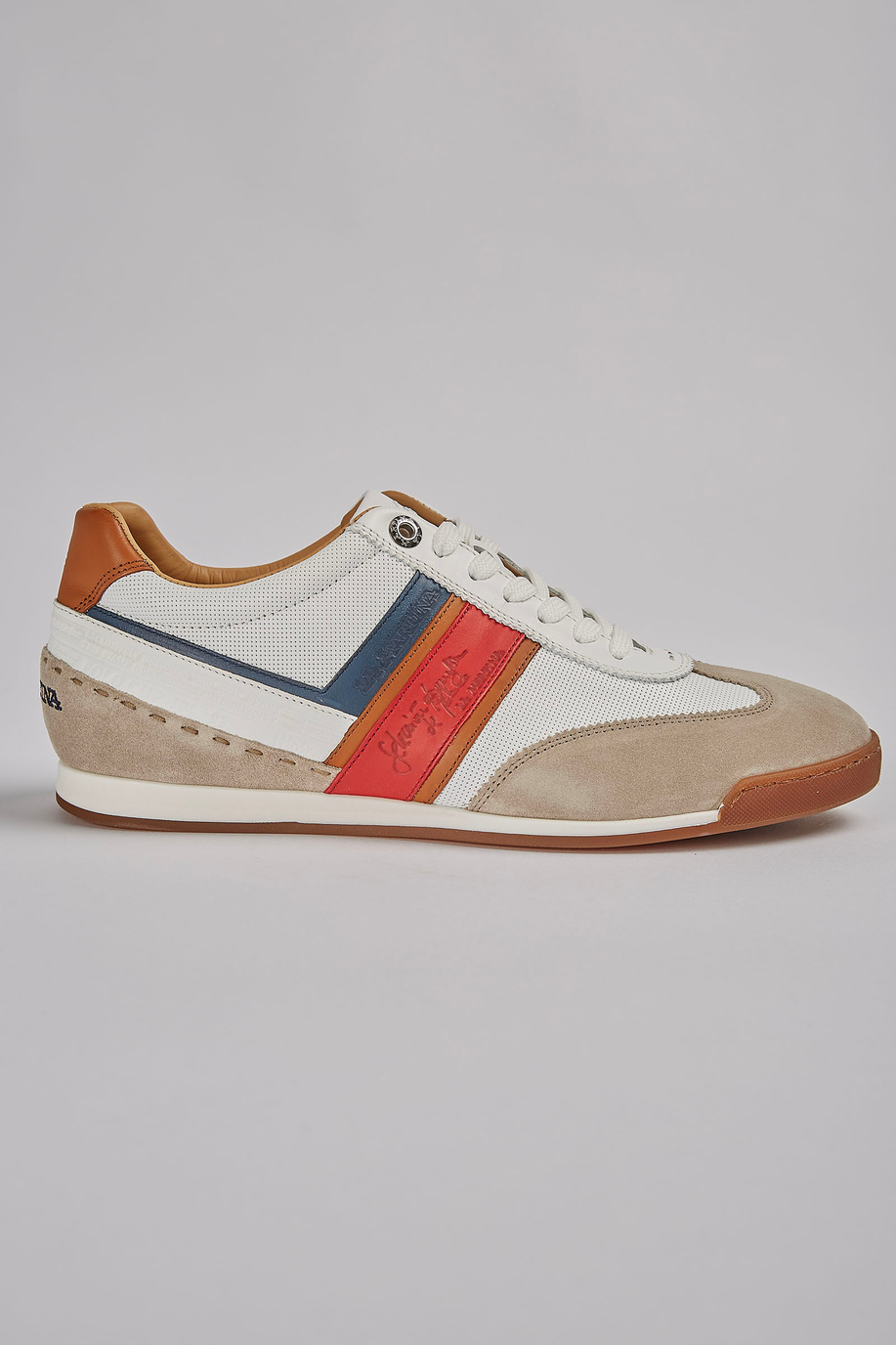 Mixed leather sneaker - Summer must-haves | La Martina - Official Online Shop