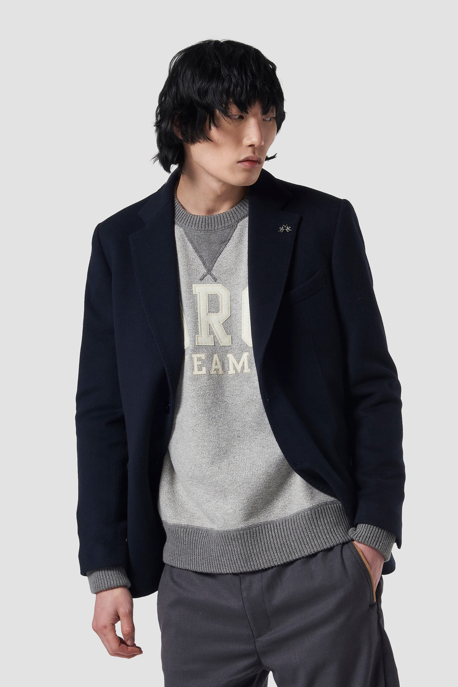 Cashmere-blend blazer - Jackets | La Martina - Official Online Shop