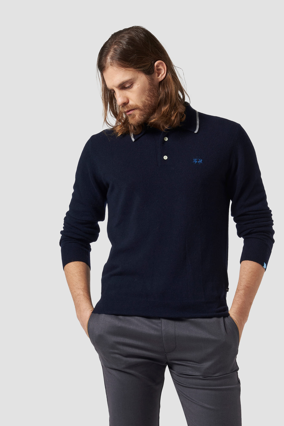 Polo regular fit 100% wool