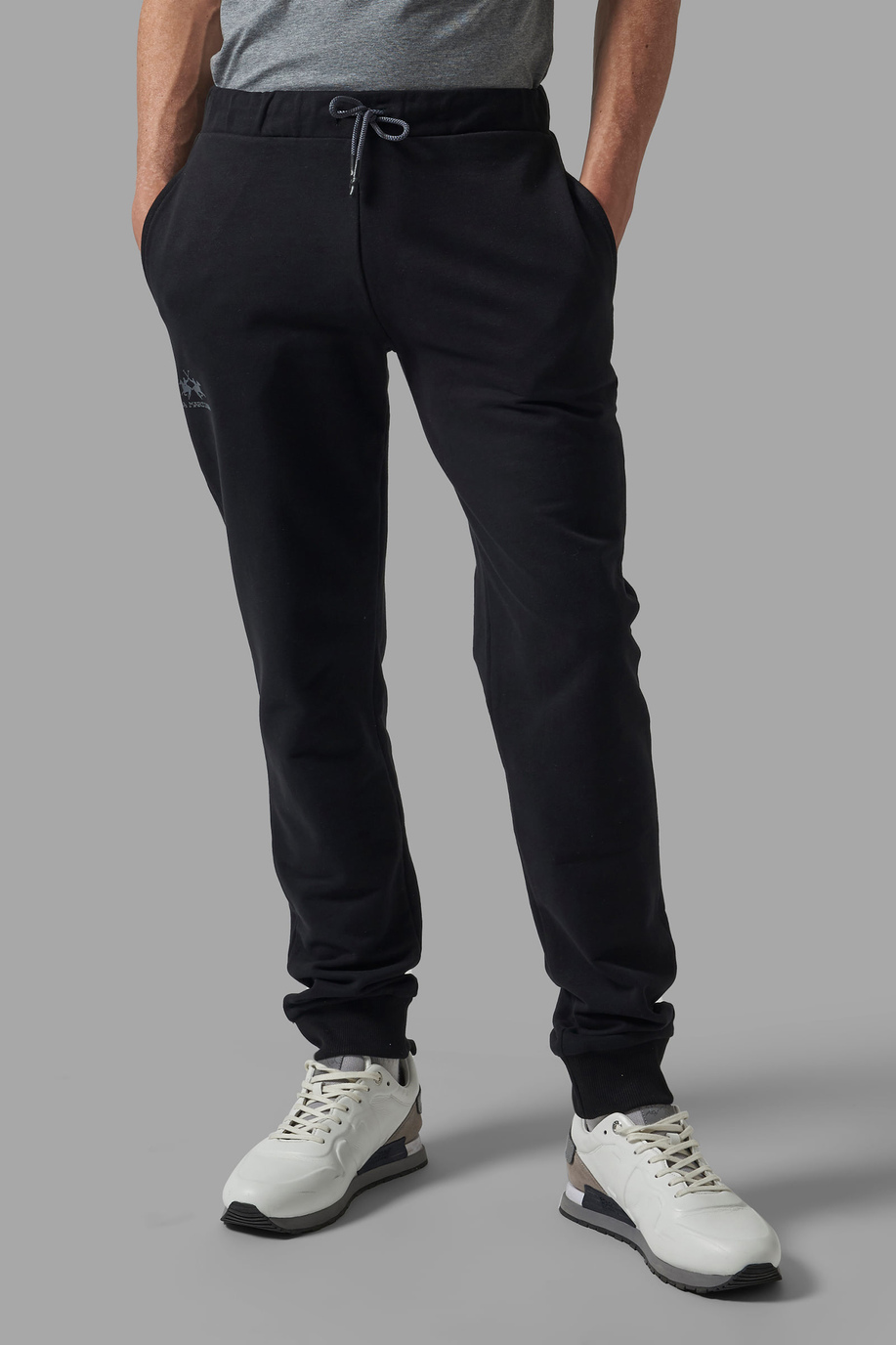 Pantalon homme en coton coupe classique - Trousers | La Martina - Official Online Shop
