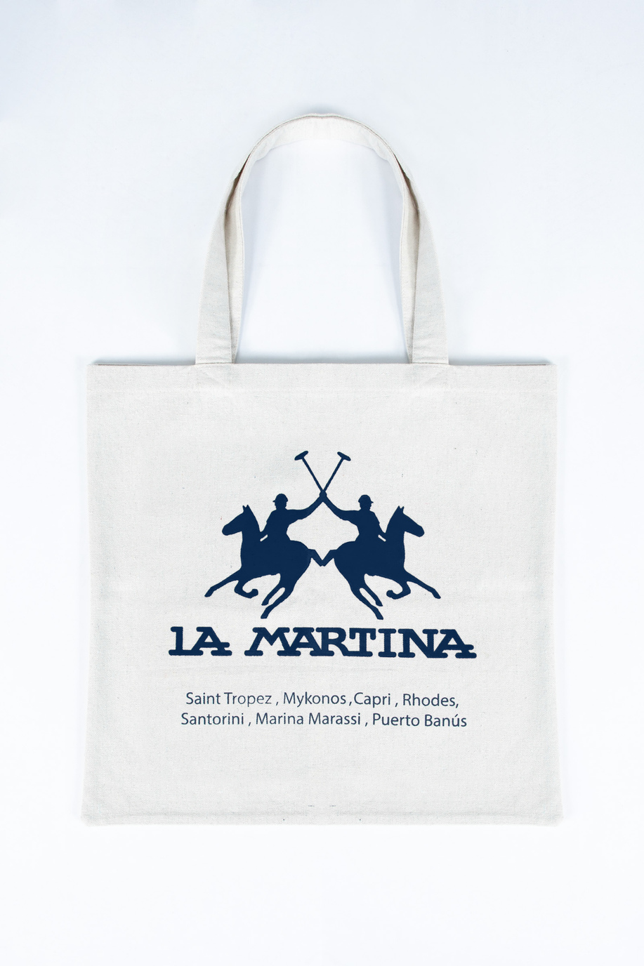 Borsa unisex modello tote in canvas con doppio manico - Summer Tour | La Martina - Official Online Shop
