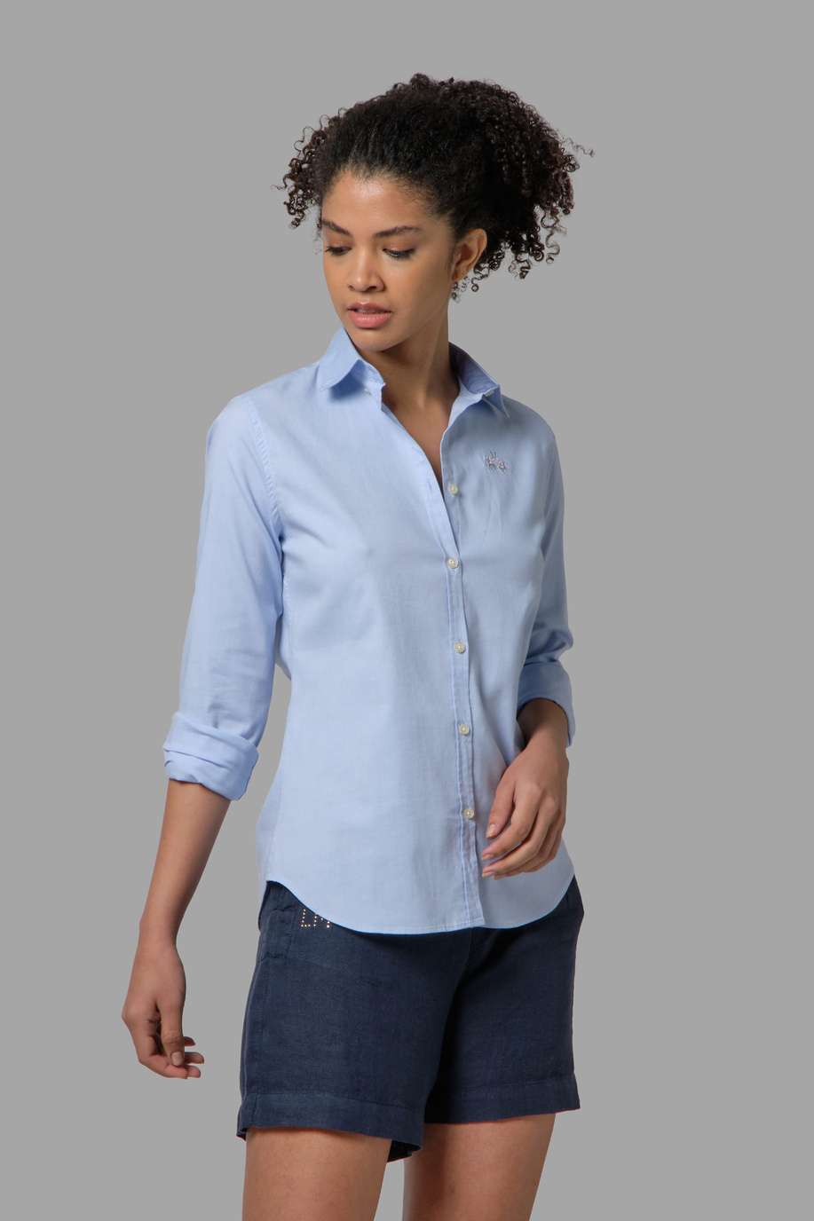 Camisa de mujer regular fit - no sale permanent | La Martina - Official Online Shop