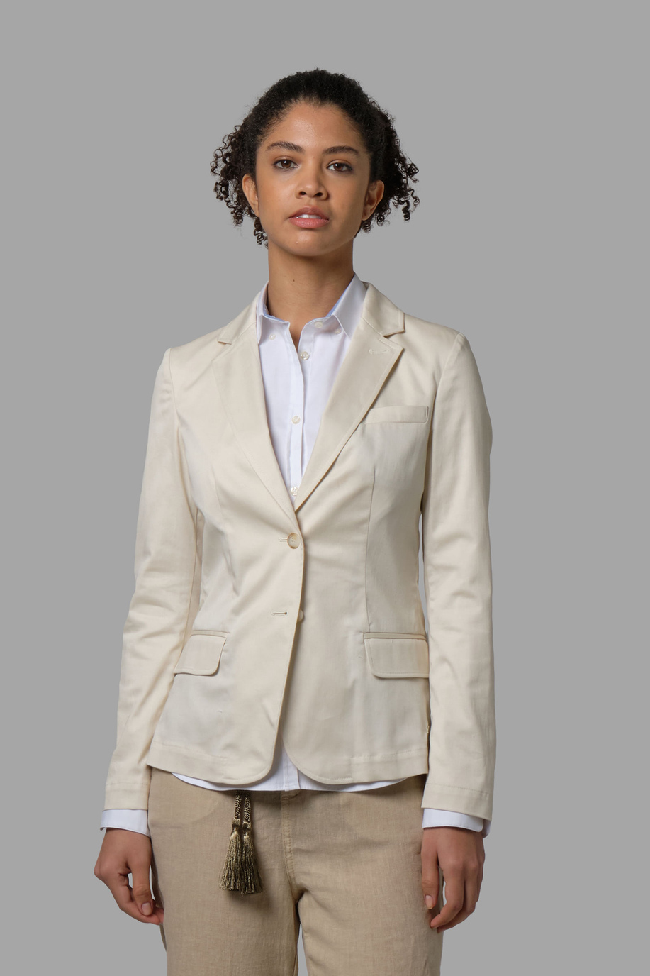 Women's regular-fit blazer - carryover | La Martina - Official Online Shop