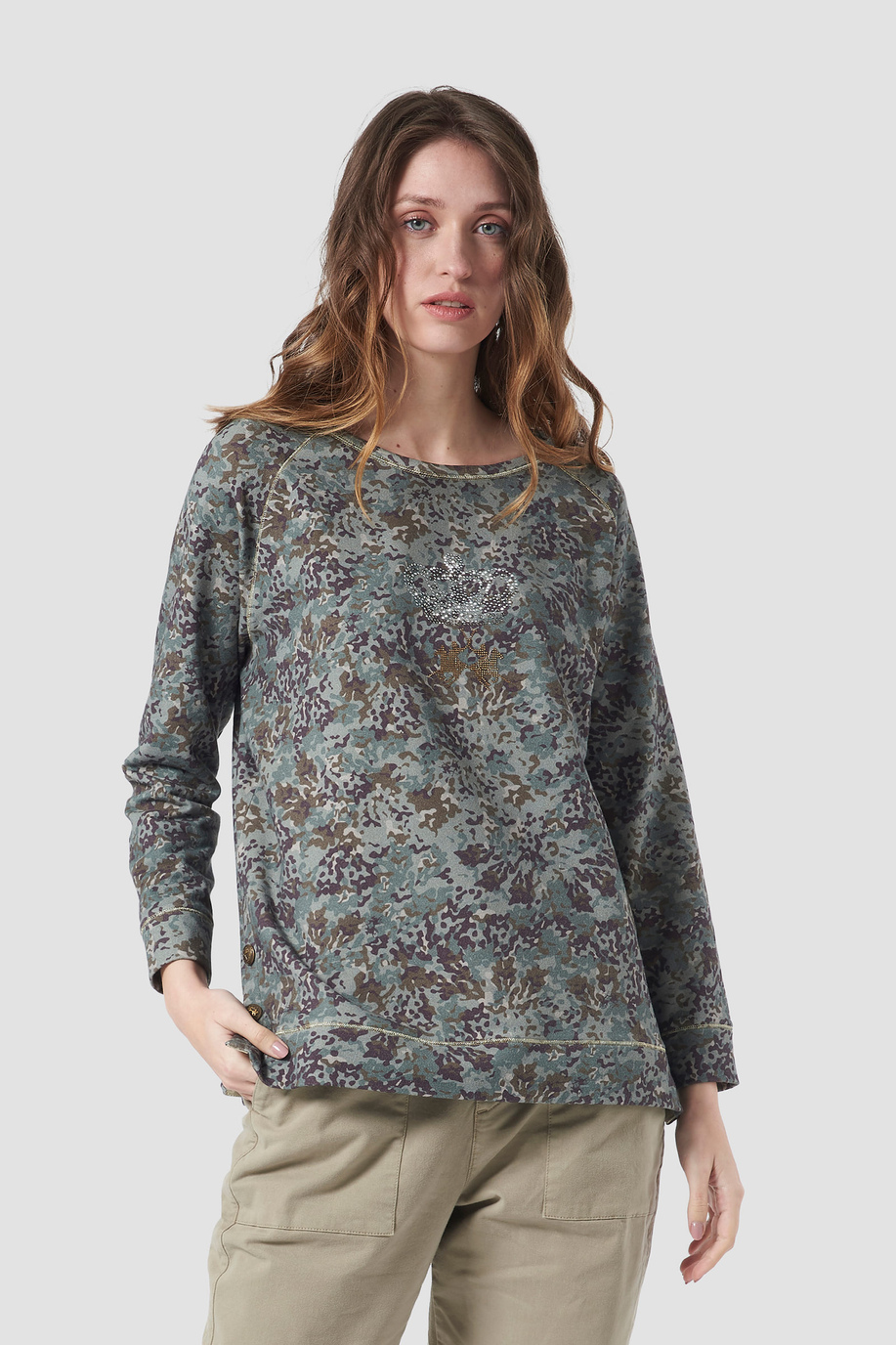 Sweatshirt aus Baumwollstretch | La Martina - Official Online Shop