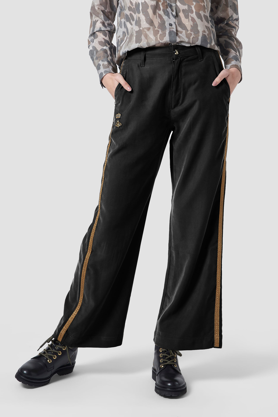 Pantalon chino en viscose stretch