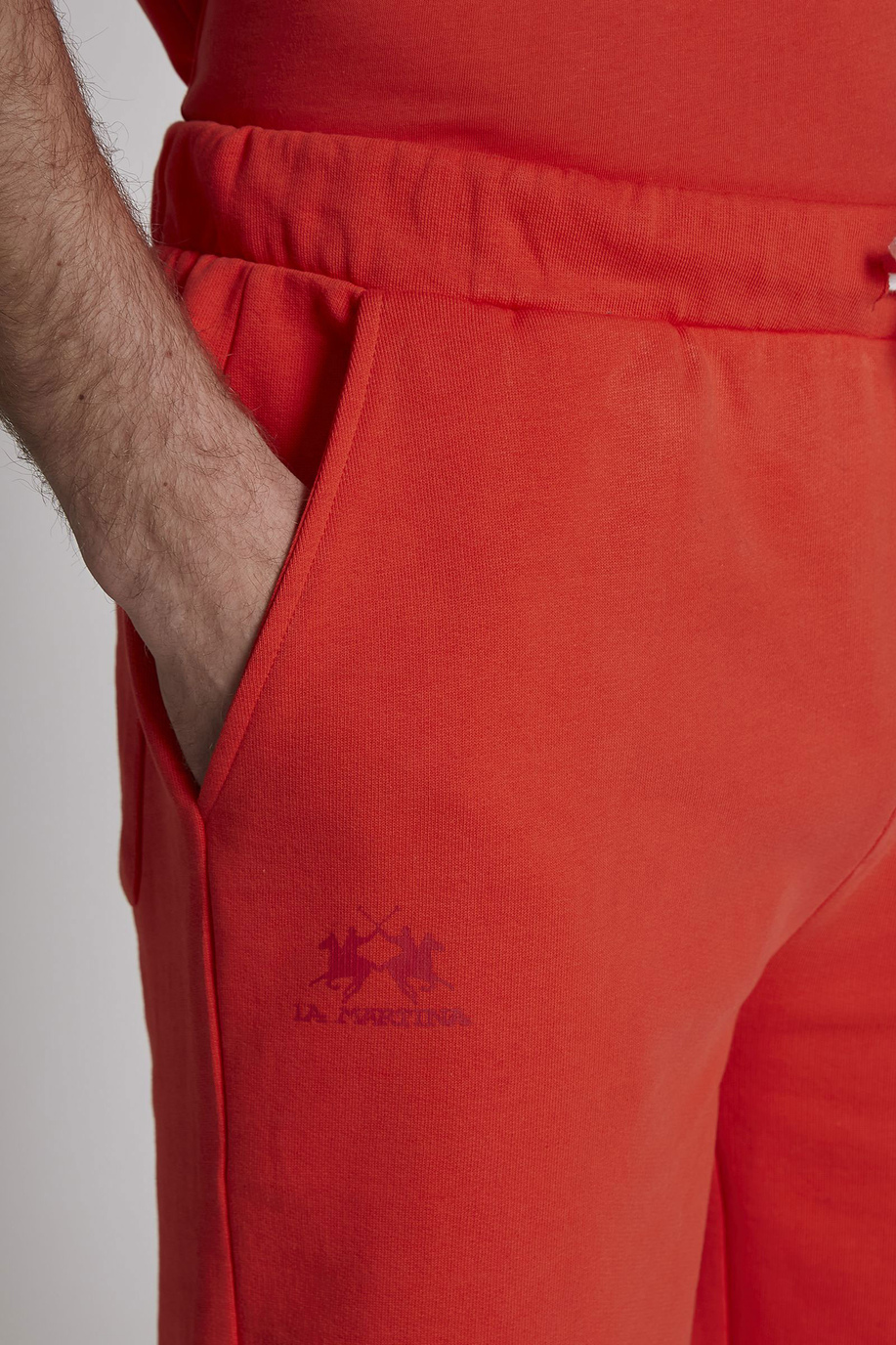 Regular-fit 100% cotton Bermuda shorts