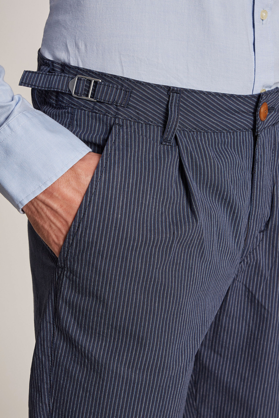 Men's regular-fit cotton-blend Bermuda shorts