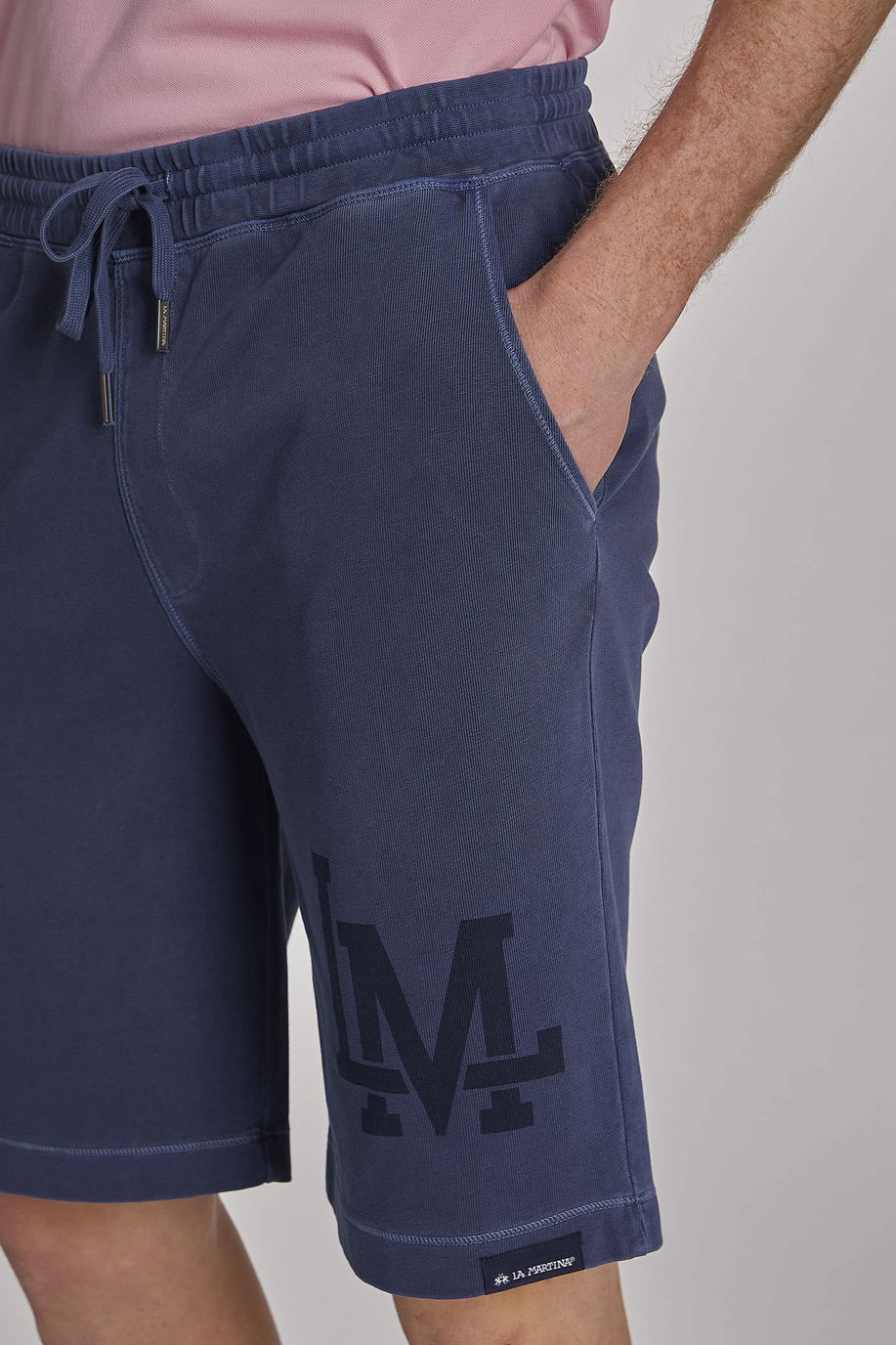 Men's comfort-fit cotton Bermuda shorts