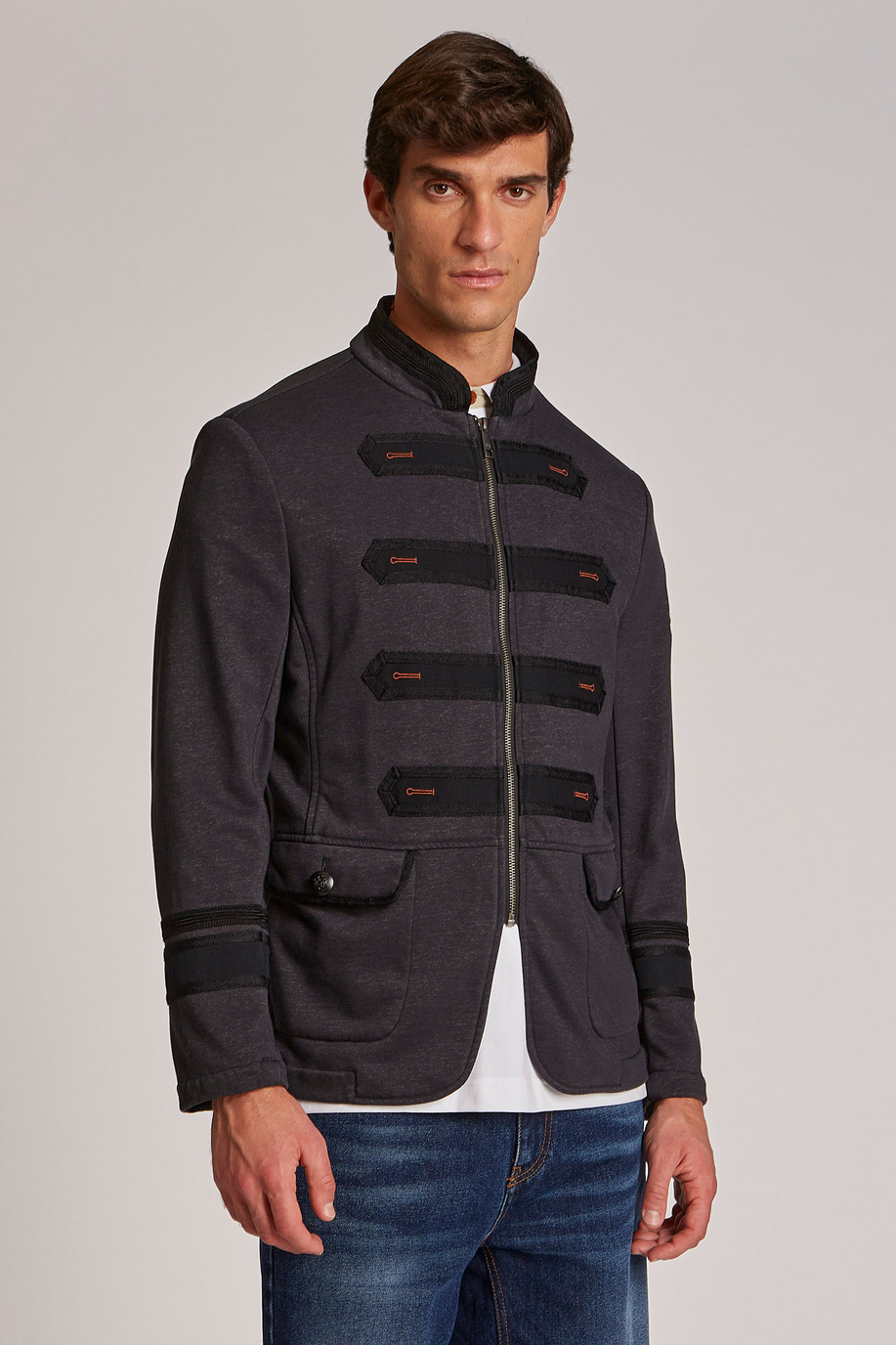 Men's regular-fit cotton Royal British jacket - Jackets | La Martina - Official Online Shop