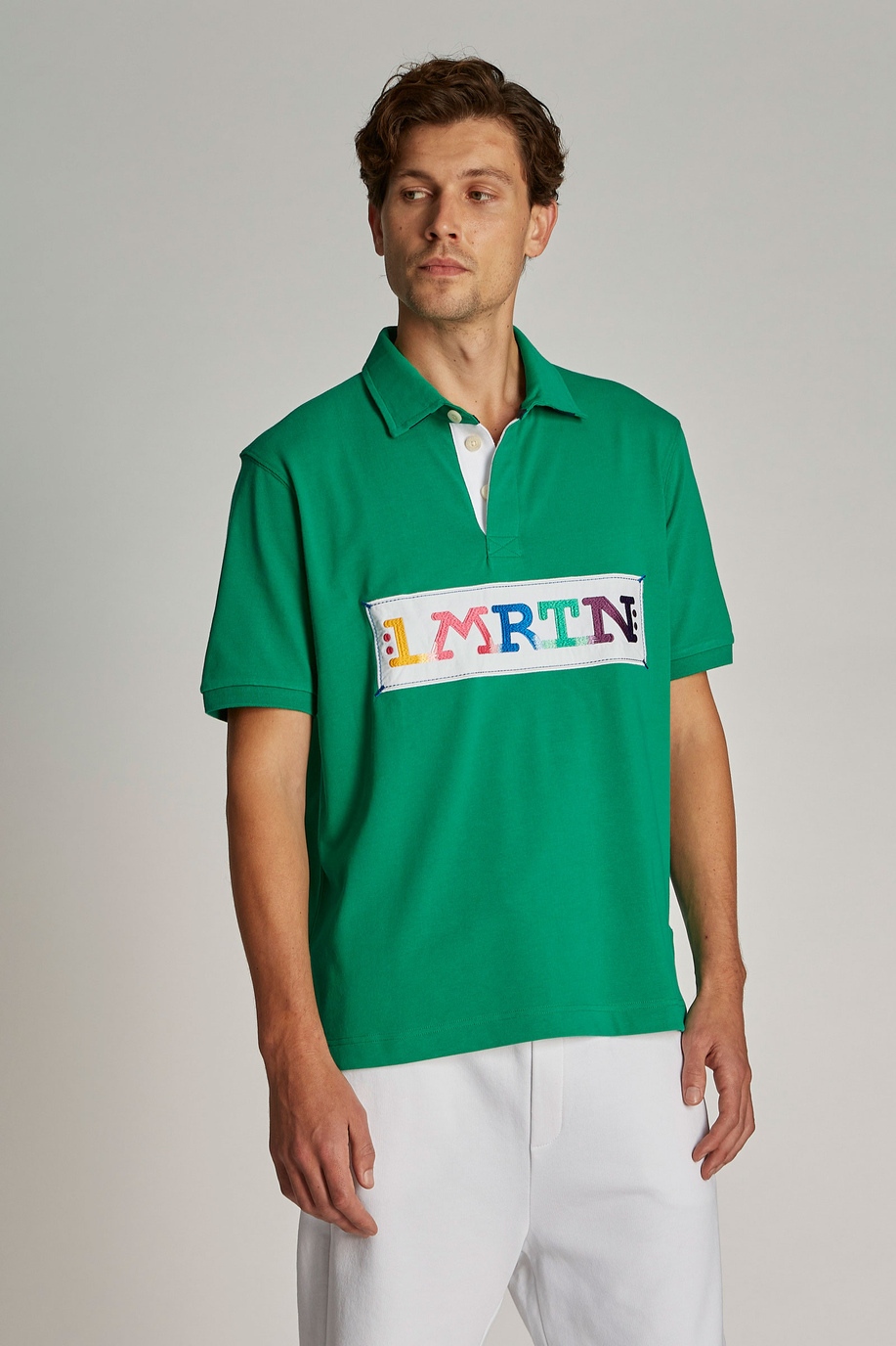 Men's oversized short-sleeved polo shirt - LMRTN | La Martina - Official Online Shop
