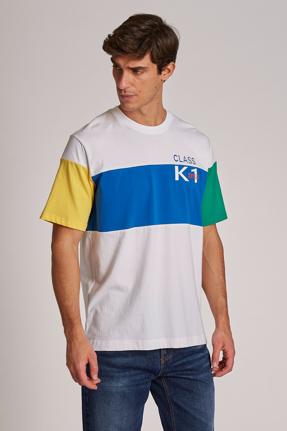T-shirt da uomo a maniche corte in cotone modello over - Argentina | La Martina - Official Online Shop