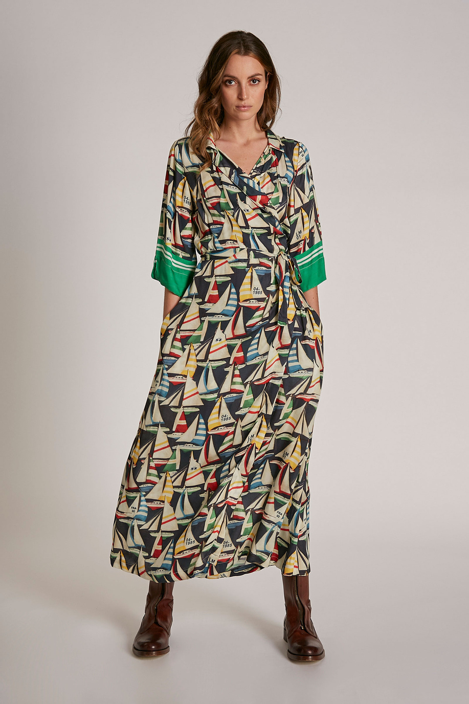 Women's viscose midi dress - New in | La Martina - Official Online Shop