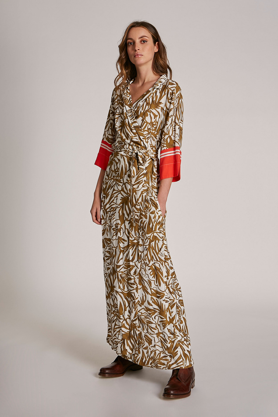 Women's viscose midi dress - Inspiration | La Martina - Official Online Shop