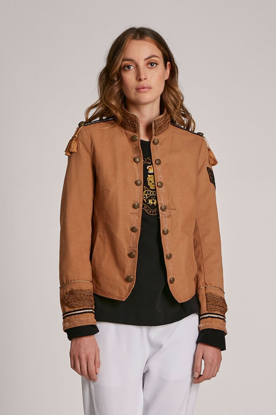 Damenjacke aus Baumwolle, Royal British-Modell im Regular Fit - Jacken | La Martina - Official Online Shop