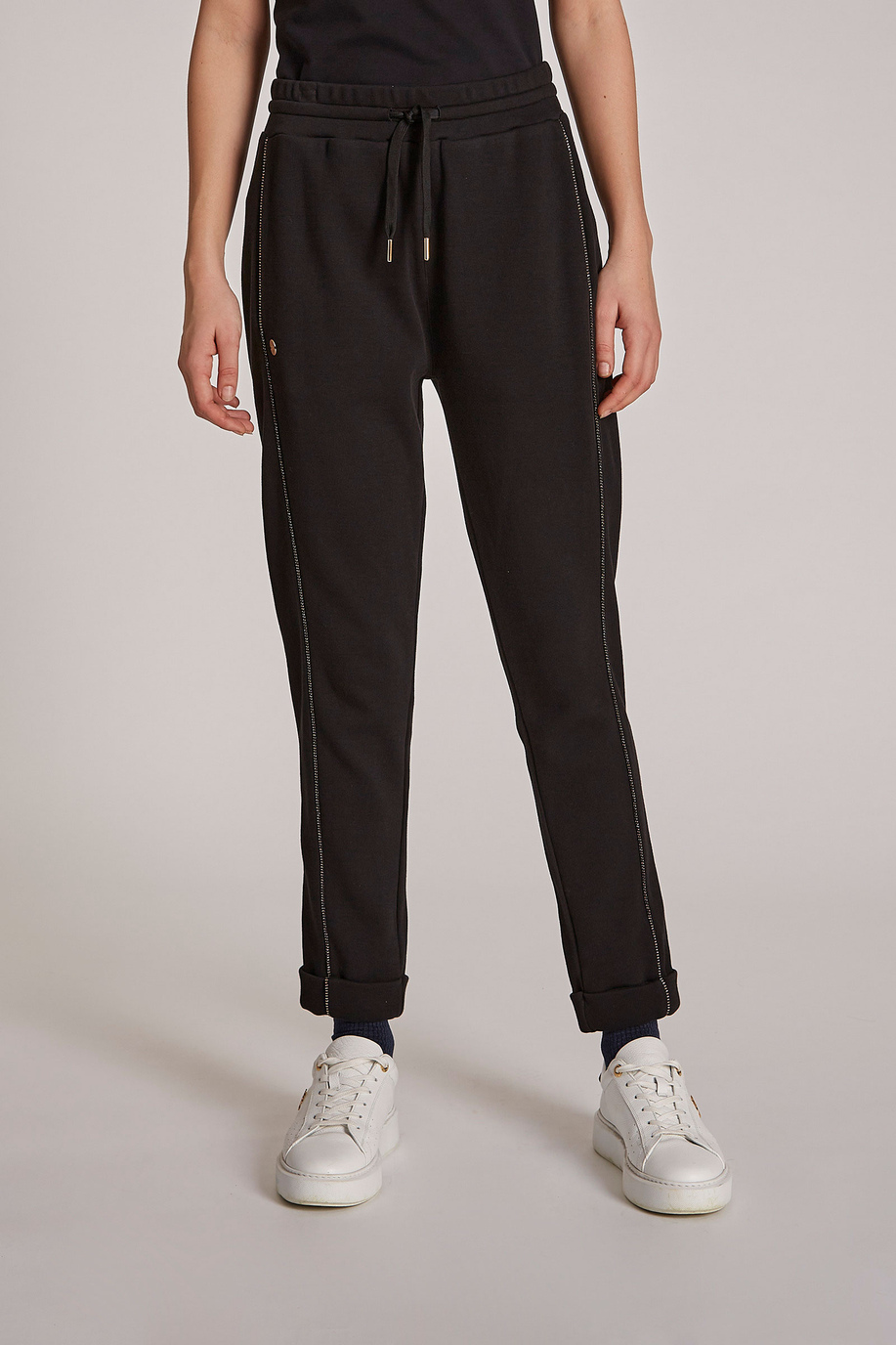 Women's regular-fit cotton trousers - Jet Set | La Martina - Official Online Shop