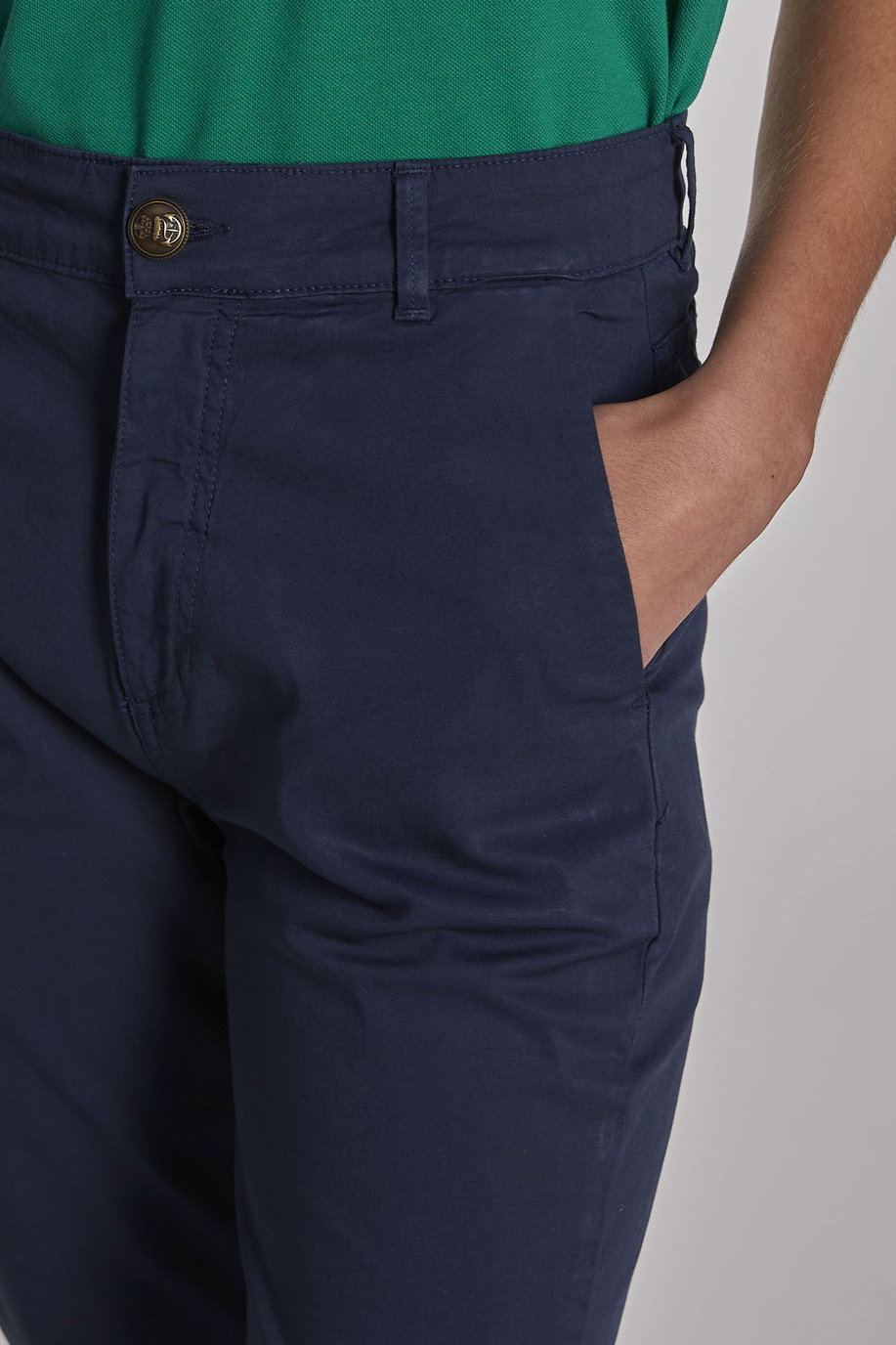 Pantalone da donna modello 5 tasche in cotone regular fit