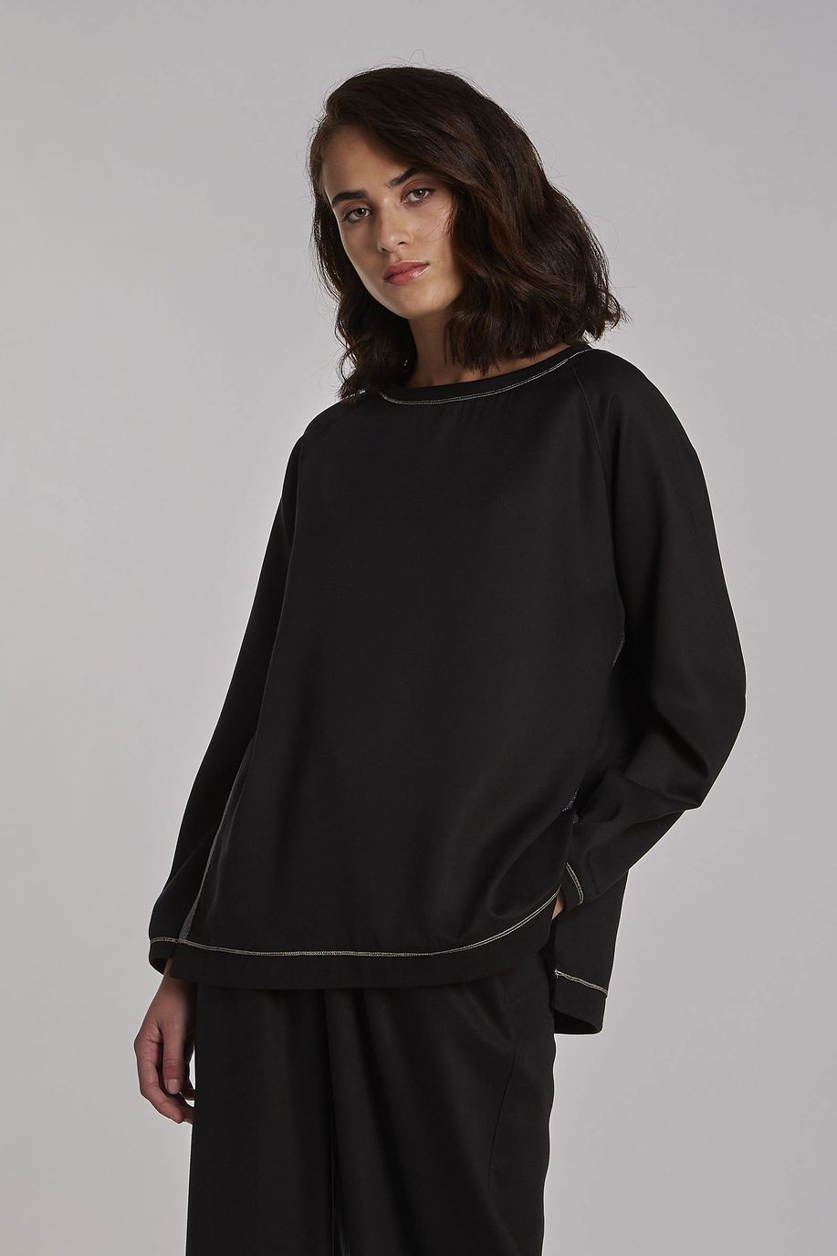 Pantalone da donna in lyocell regular fit - Camicie | La Martina - Official Online Shop