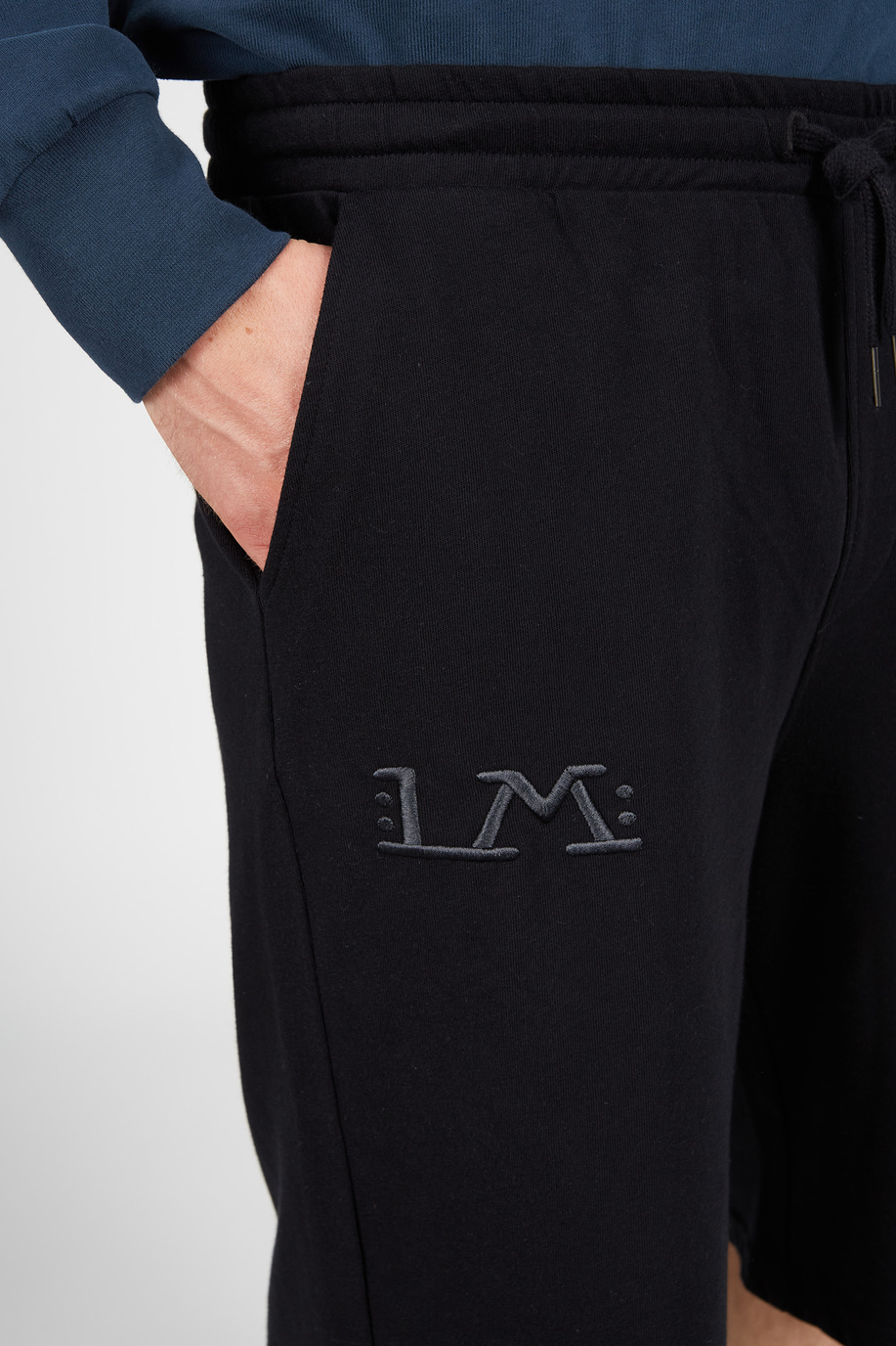 Bermudashorts für Herren in Knielänge aus Stretch-Baumwolle Oversized