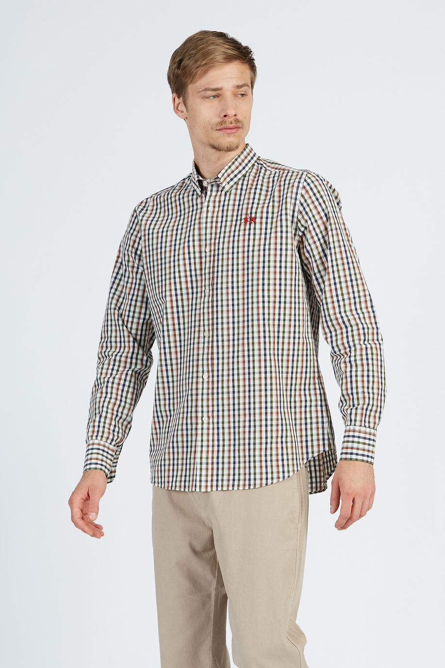 Regular Fit Langarmshirt mit Print - Hemden | La Martina - Official Online Shop