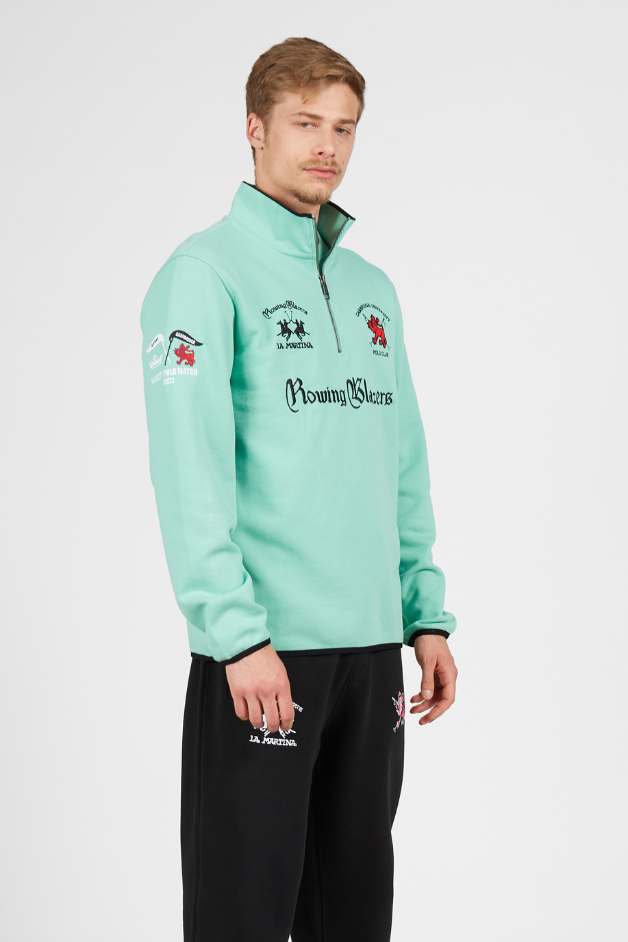 Poloshirt mit Reißverschlussausschnitt - Rowing Blazers X La Martina | La Martina - Official Online Shop