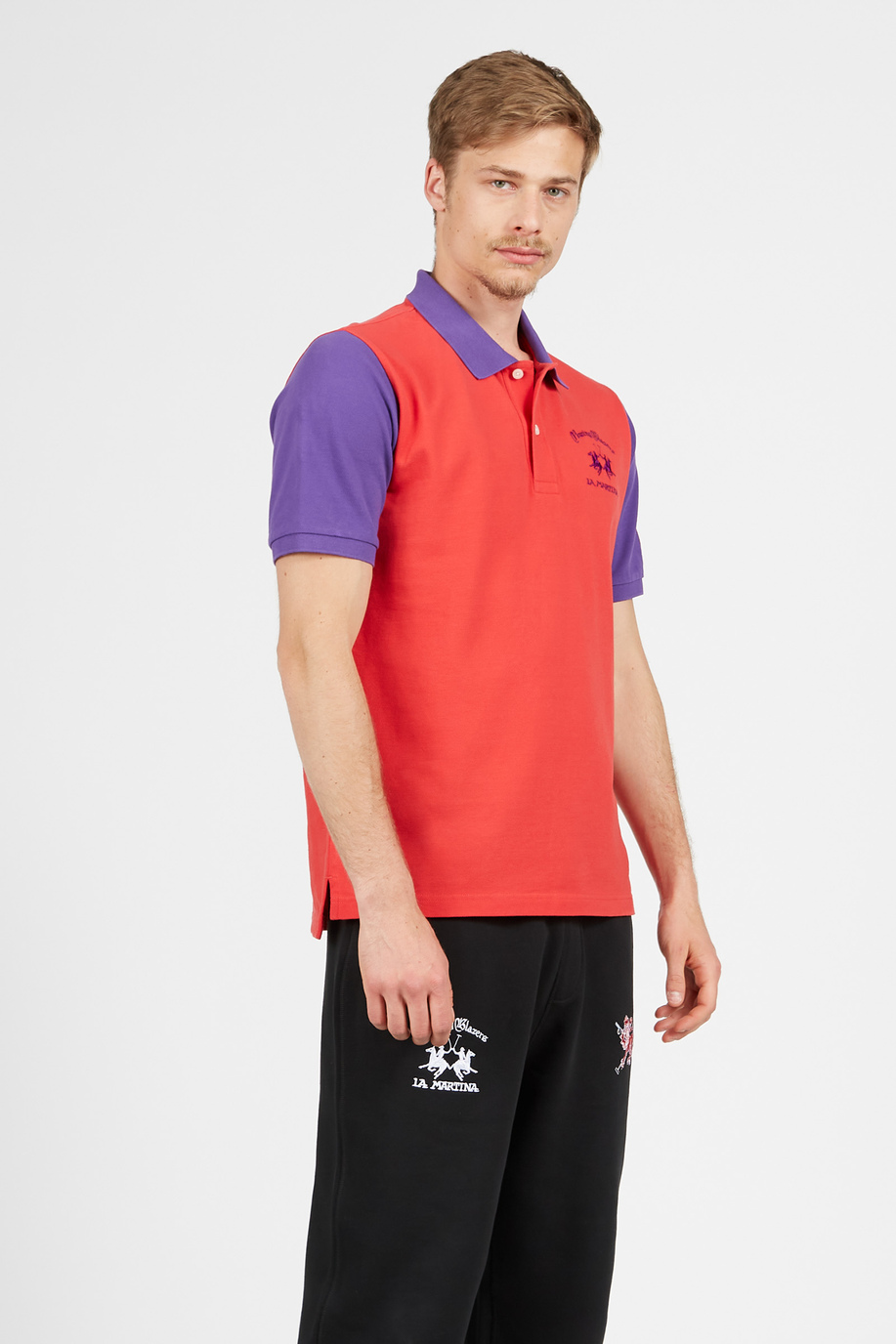 Kurzärmeliges Poloshirt in Komfort-Passform - Rowing Blazers X La Martina | La Martina - Official Online Shop