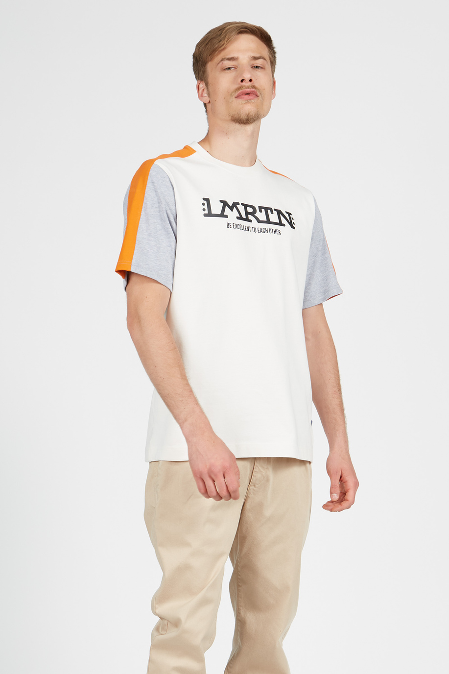 T-shirt da uomo a maniche corte modello girocollo oversize - T-shirt | La Martina - Official Online Shop