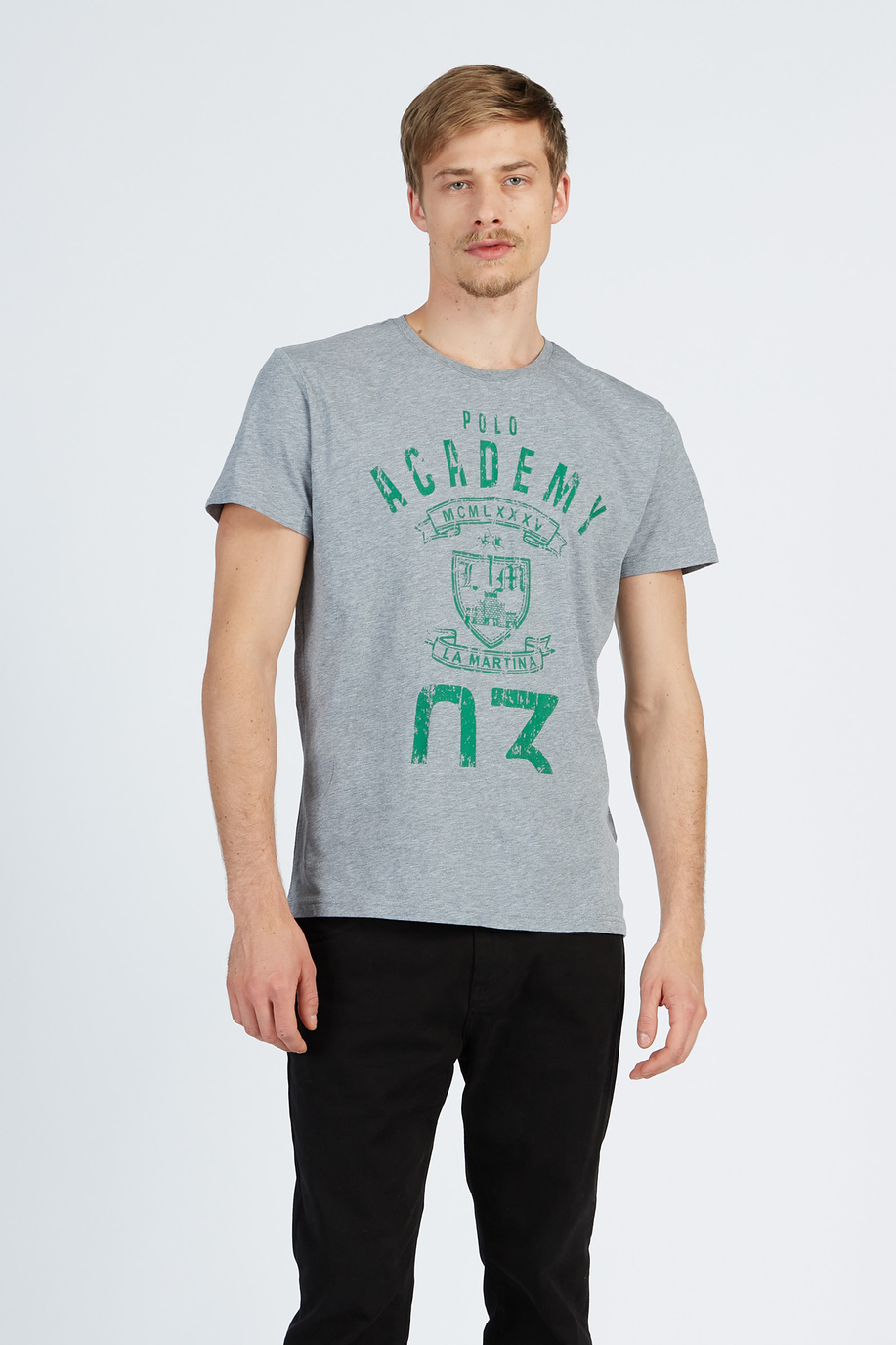T-shirt da uomo a maniche corte modello girocollo regular fit - T-shirt | La Martina - Official Online Shop