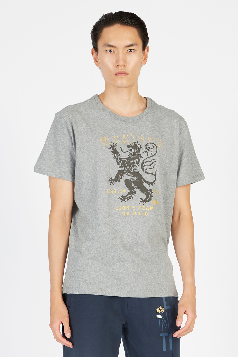 Kurzarm-T-Shirt aus Baumwolle mit 100% Komfort - T-Shirts | La Martina - Official Online Shop