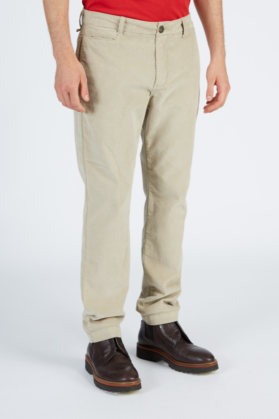 Pantalone da uomo modello 5 tasche in velluto a coste regular fit - Leyendas del Polo | La Martina - Official Online Shop