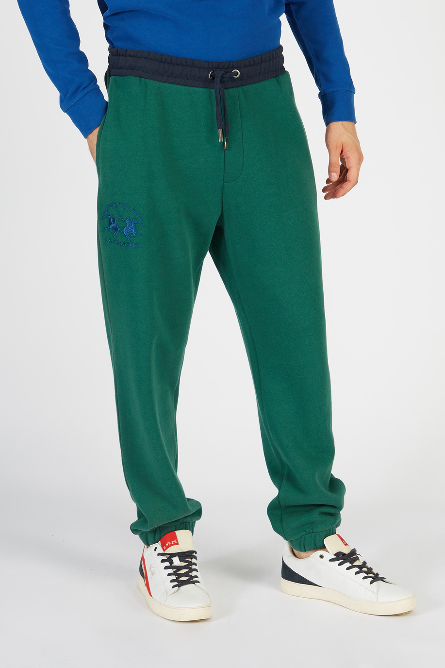 Pantalone da uomo modello jogger in cotone comfort fit - Pantaloni | La Martina - Official Online Shop