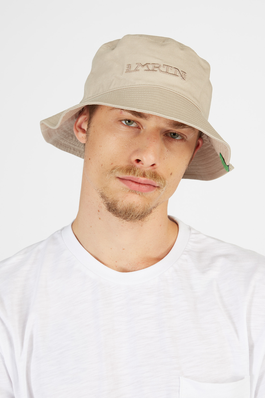 Regular-fit unisex cotton bucket hat - LMRTN | La Martina - Official Online Shop