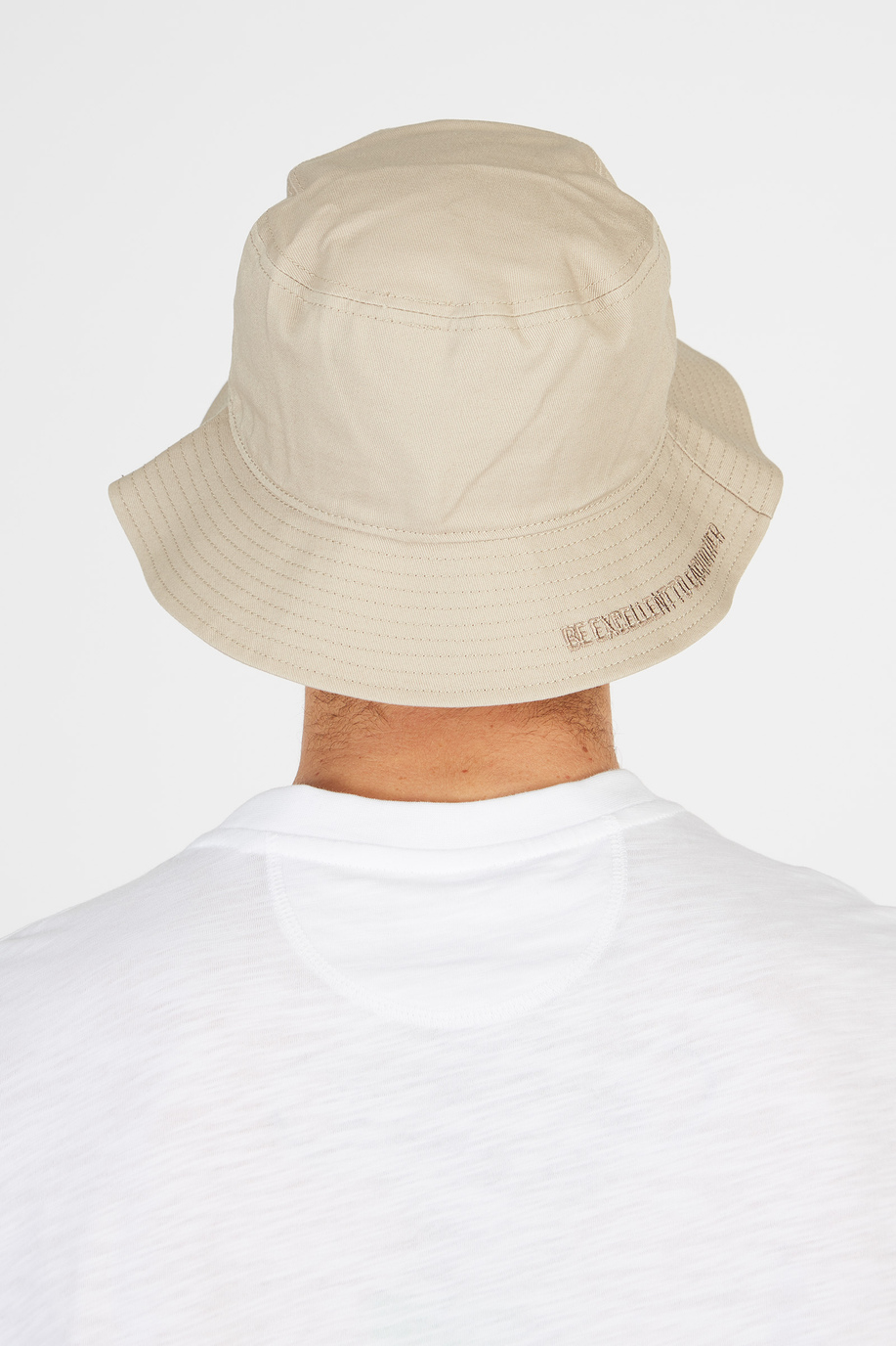 Regular-fit unisex cotton bucket hat