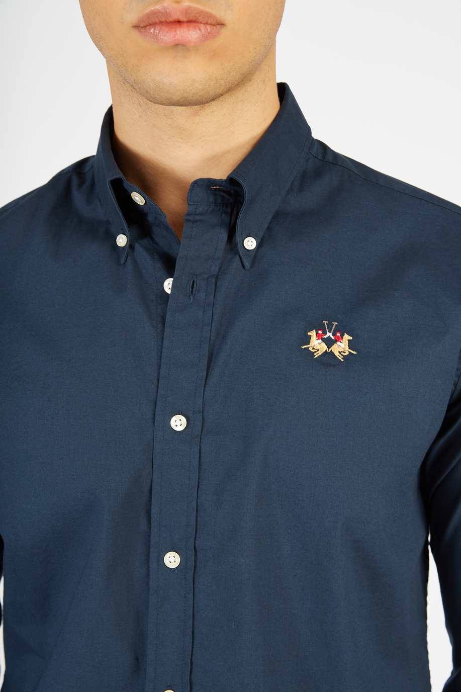 Men's shirt regular fit Cornflower Blue La Martina | Shop Online