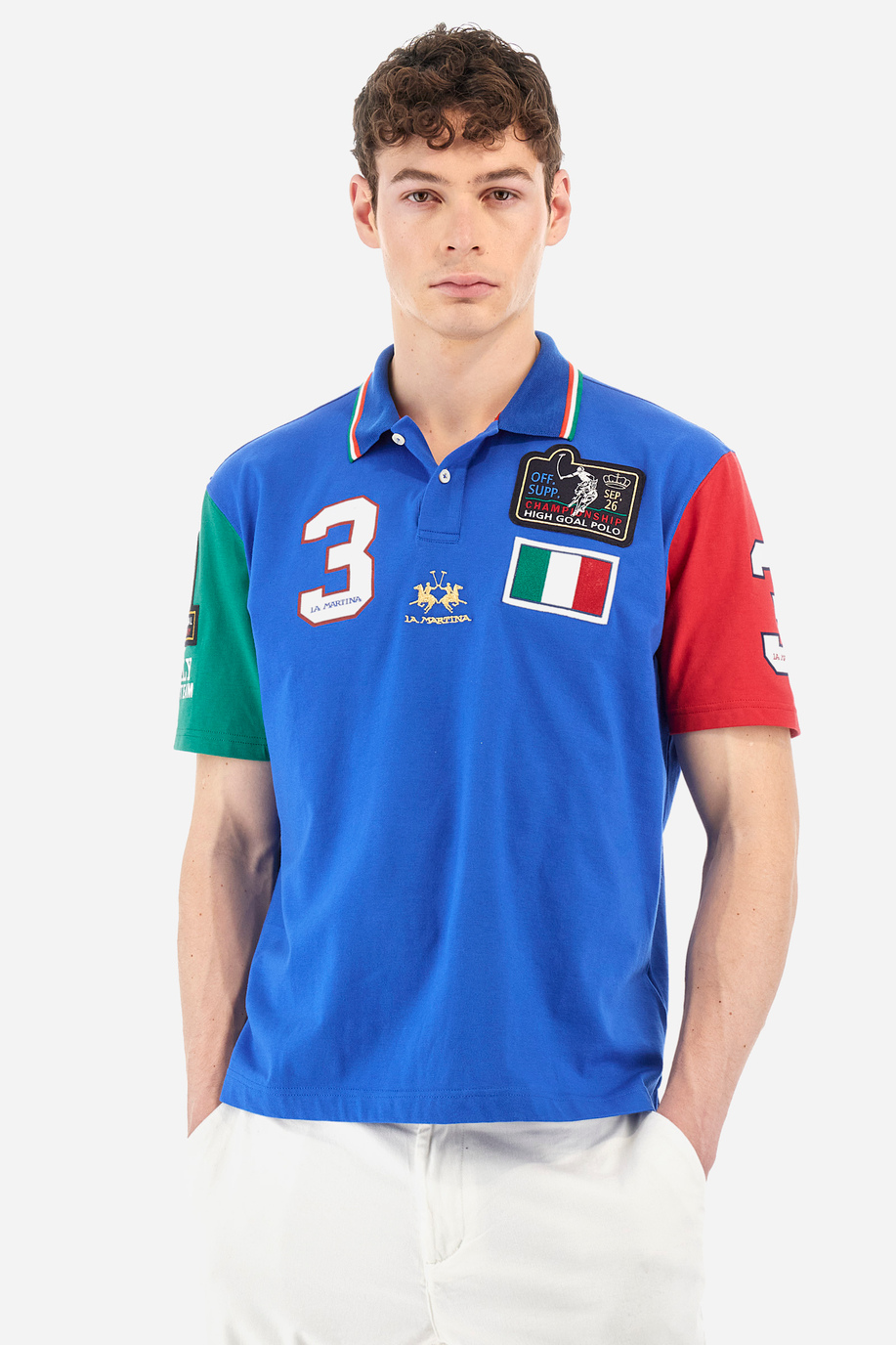 Polo Team à manches courtes - Italie | La Martina - Official Online Shop