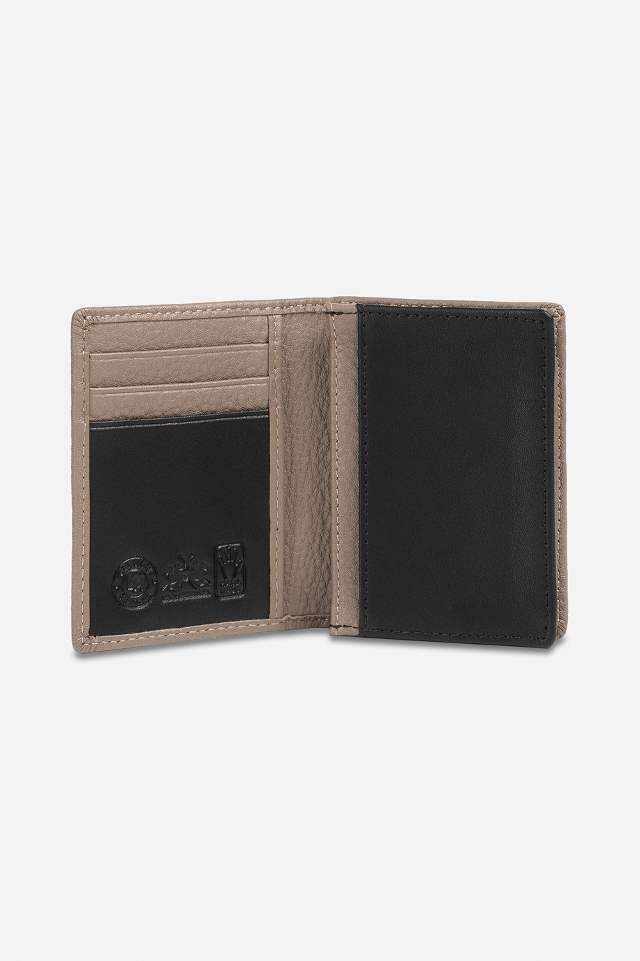 Leather wallet in solid colour - test | La Martina - Official Online Shop