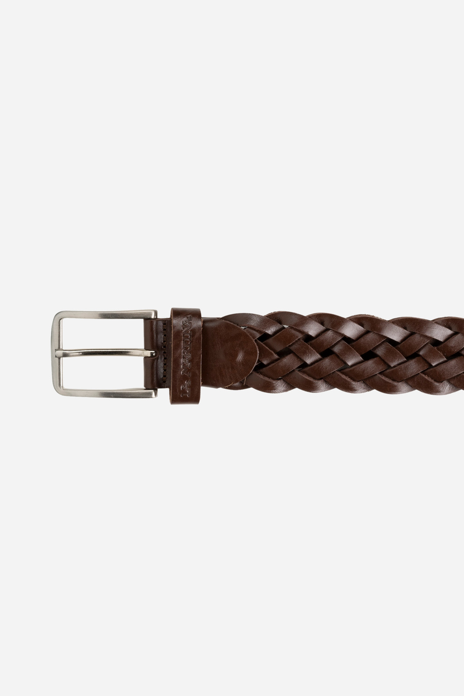 Brown solid color leather belt - Belts | La Martina - Official Online Shop