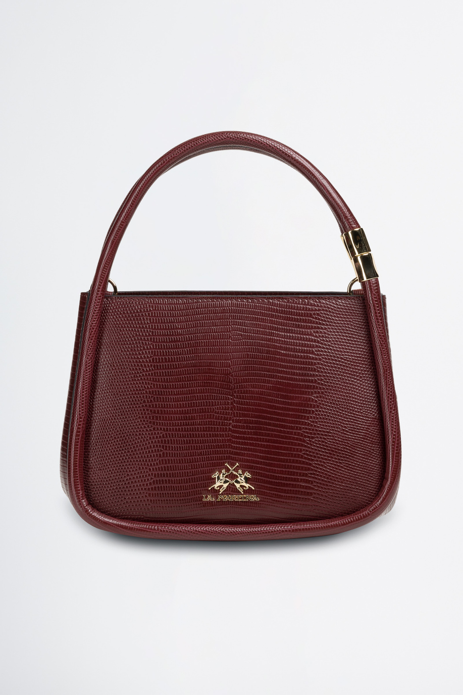 Smooth synthetic PU fabric double-handle bag - Accessories for her | La Martina - Official Online Shop