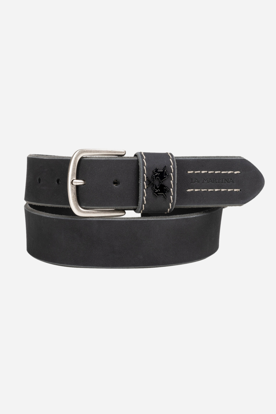 Cinturón de cuero negro - Cinturones | La Martina - Official Online Shop